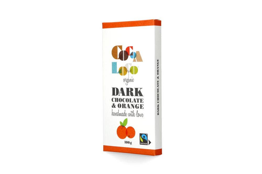 Dark Chocolate & Orange Bar – 100g