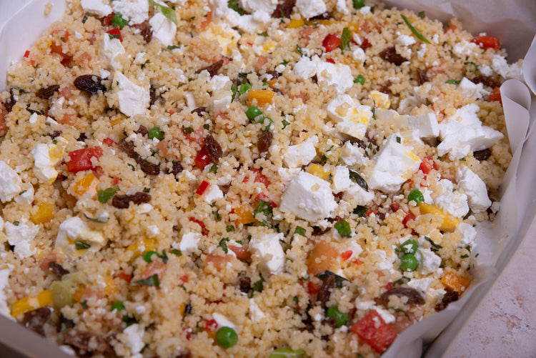 Tomato, Pepper and Sultana Couscous Salad