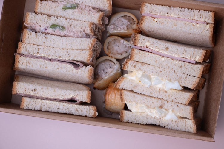 Gluten Free Sandwich and Sausage Rolls Box