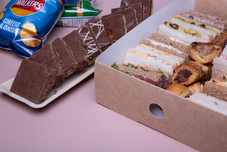Sandwich, Sausage Roll, Crisps and Sweet Treat Buffet