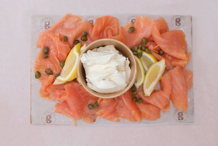Smoked Salmon & Cream Cheese Platter