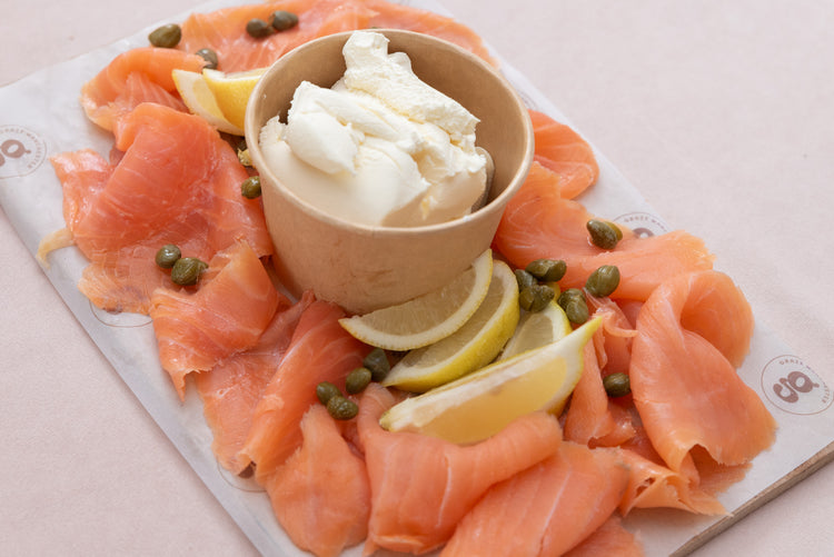 Smoked Salmon & Cream Cheese Platter