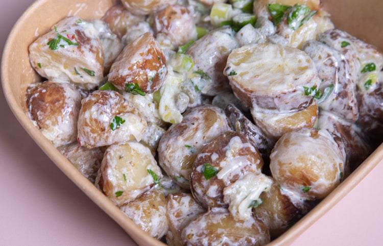 Sharing Salads - Garlic and Herb Crispy Potato Salad