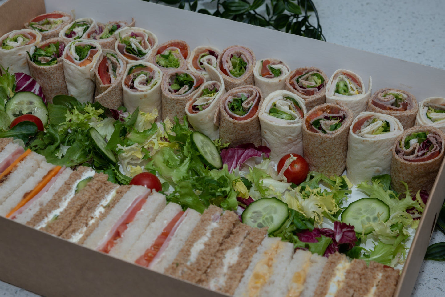 Wrap and Sandwich Platter - Vegetarian Mixed Flavours