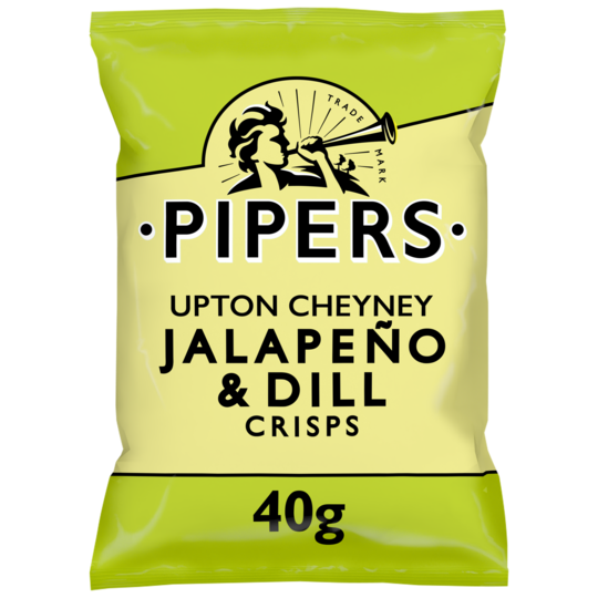 Pipers Upton Cheyney Jalapeño & Dill Crisps 40g