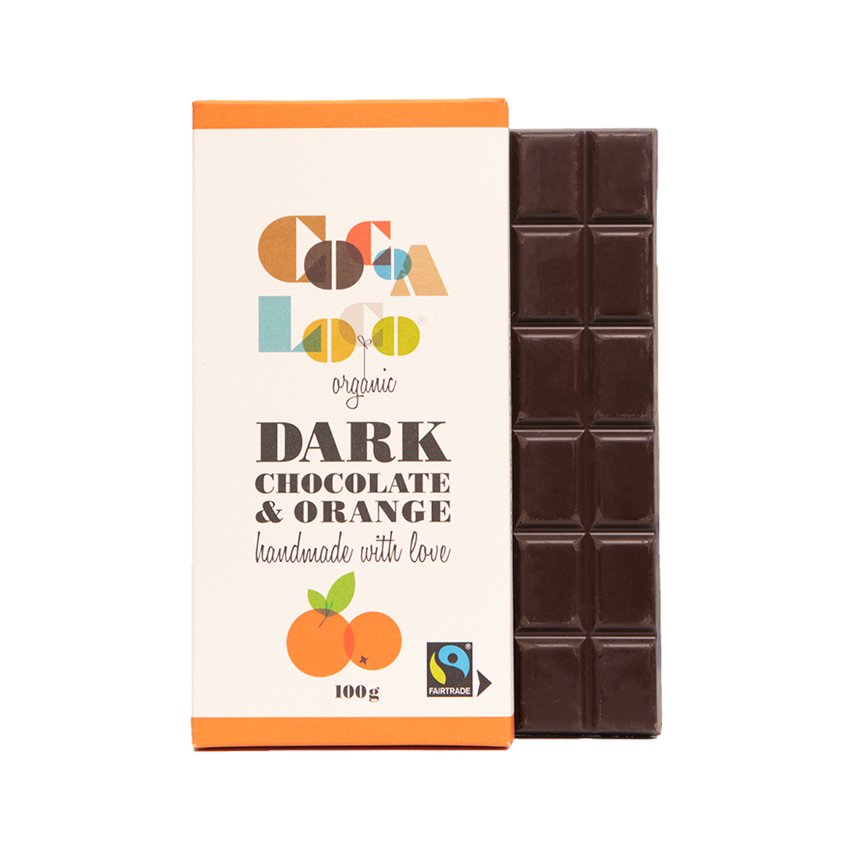 Dark Chocolate & Orange Bar – 100g