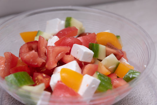Salad Bowl - Tomato Cucumber & Vegan Feta Salad