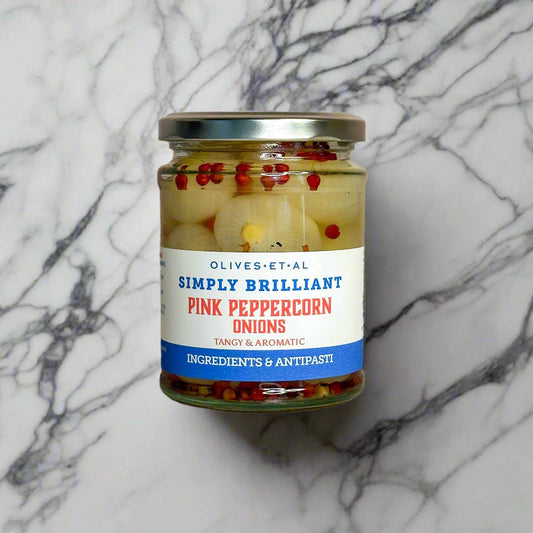 Pink Peppercorn Pickled Onions