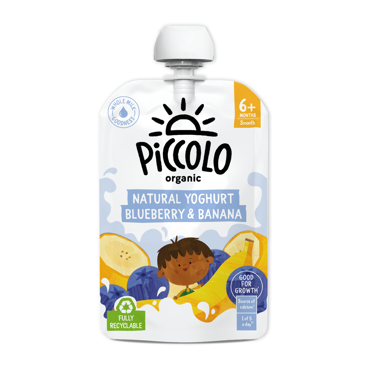 Piccolo Organic Natural Yoghurt Blueberry & Banana Stage 1