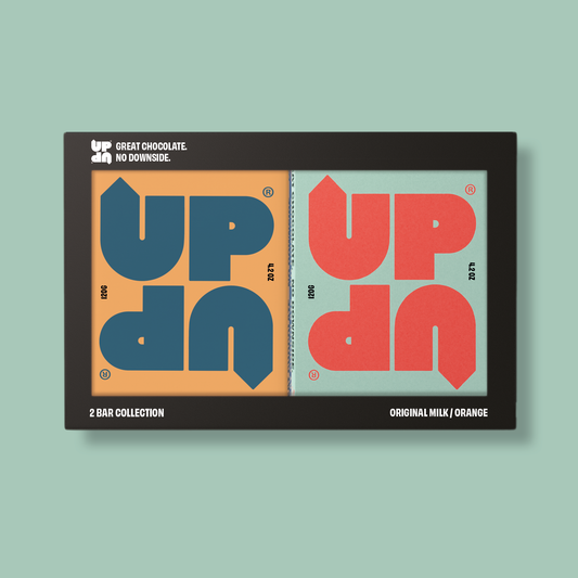 MILK CHOCOLATE DUO GIFT SET ORIGINAL MILK & ORANGE