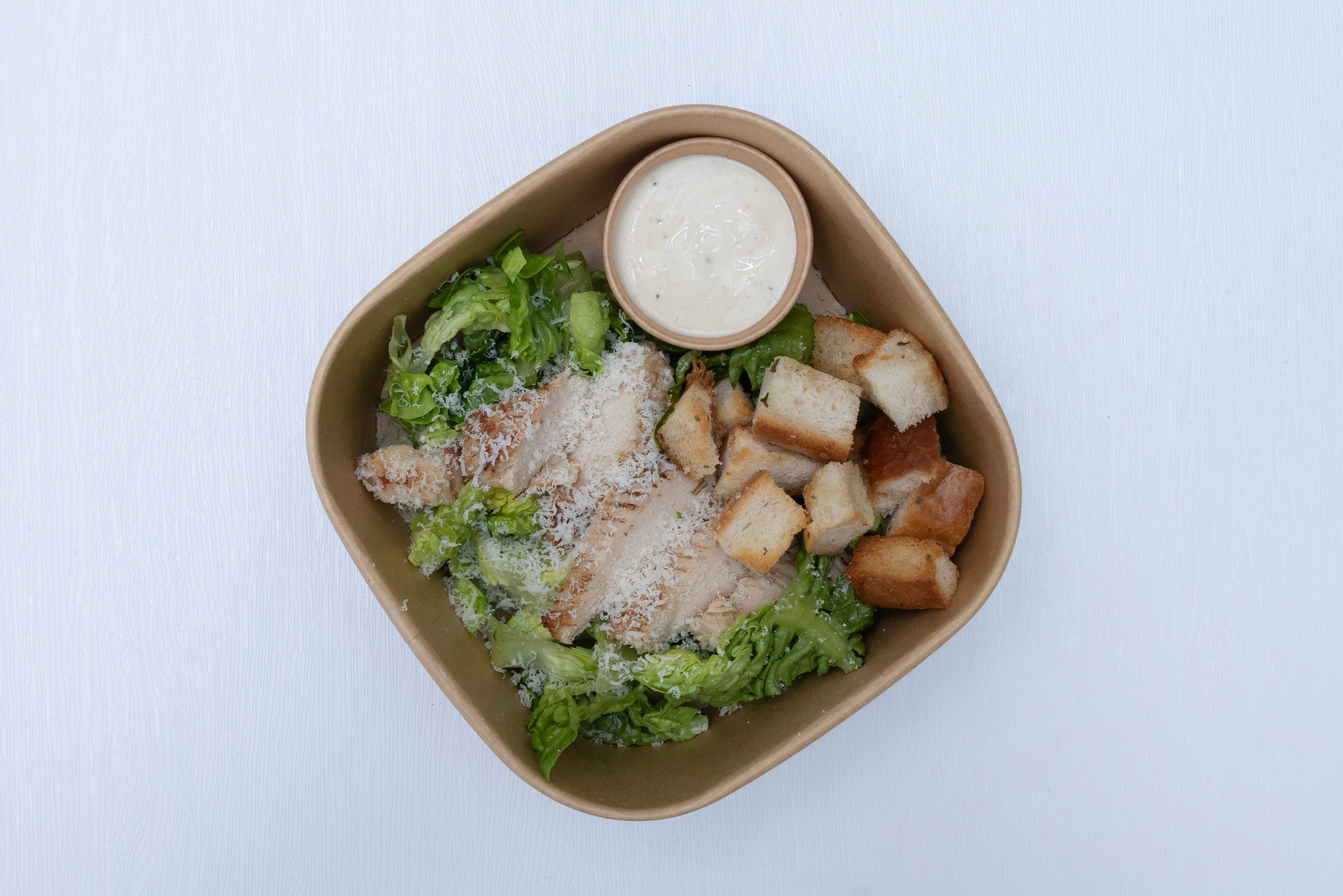 Qesar Box Individual Caesar Salad Box