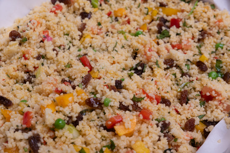 Tomato, Pepper and Sultana Couscous Salad