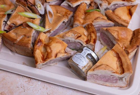 Pork pie platter with wholegrain mustard – 12 large pieces from Graze Manchester
