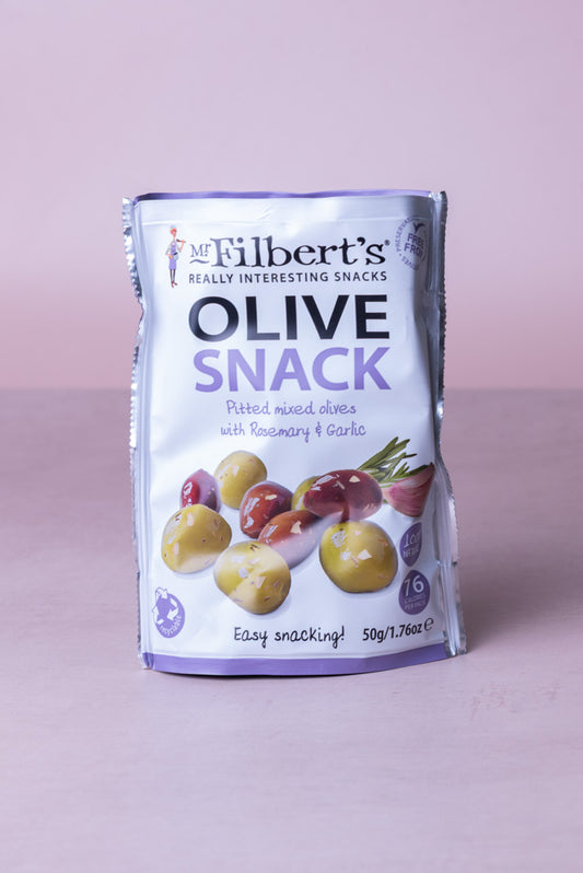 Mr Filbets Green Olives - Rosemary & Garlic - 50g