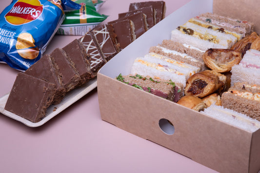 Sandwich, Sausage Roll, Crisps and Sweet Treat Buffet