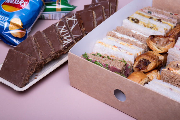 Sandwich, Sausage Roll, Crisps and Sweet Treat Buffet