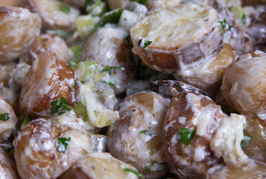 Sharing Salads - Garlic and Herb Crispy Potato Salad