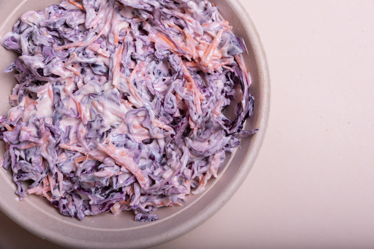 Small Salad Sharing Bowl - Red Cabbage Slaw