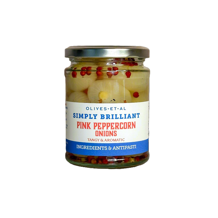 Pink Peppercorn Pickled Onions