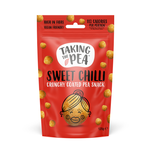 Taking The Pea Sweet Chilli pea snacks - 125g Sharing Bag
