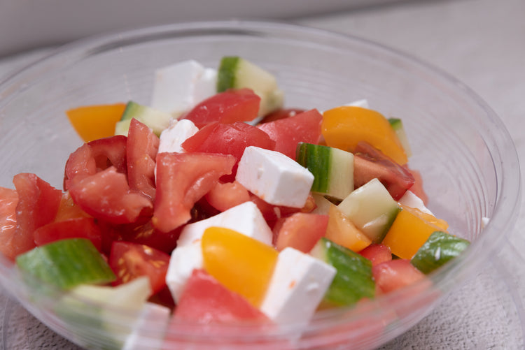 Salad Bowl - Tomato Cucumber & Vegan Feta Salad